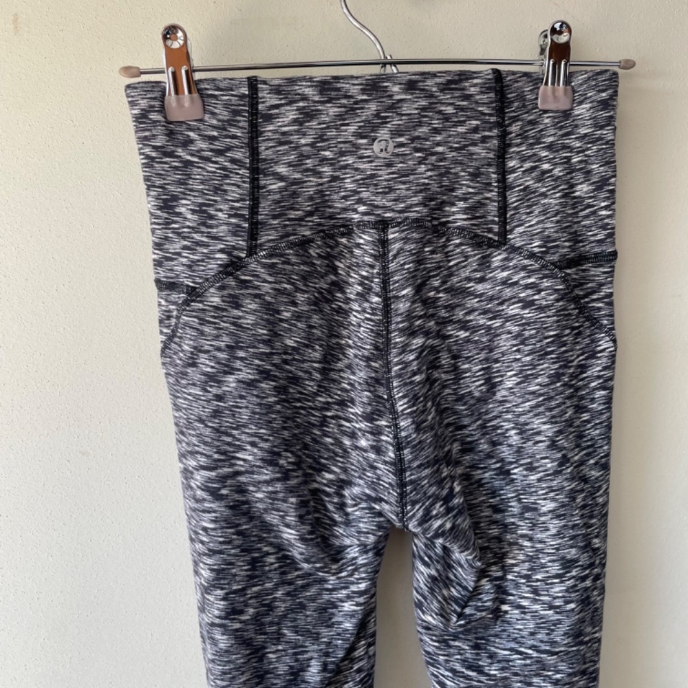 Lululemon Ready To Rulu Tight *28" Spaced Out Space Dye Black White - Picture 9 of 11